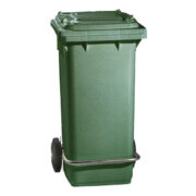 Контейнер для мусора без педали, зеленый, 120 л